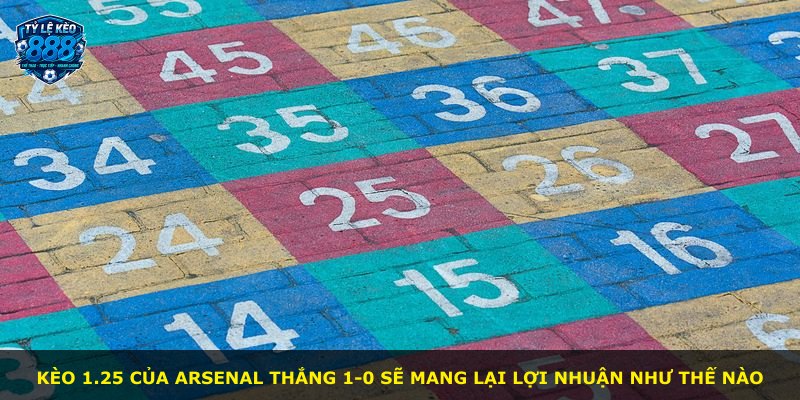 Kèo 1.25 của Arsenal thắng 1-0 sẽ mang lại lợi nhuận như thế nào