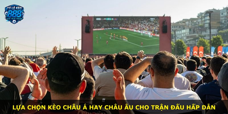 Lựa chọn kèo châu Á hay châu Âu cho trận đấu hấp dẫn